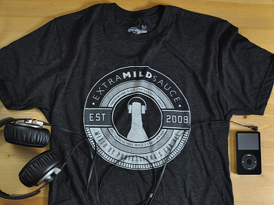 EMS Final Shirt apparel badge dj est headphones music printed screen print t shirt t shirt