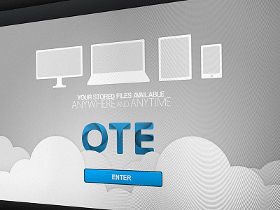 OTEUpload Front Page background blue buttons clean cloud colorful custom dashboard design download facebook file footer graphic design host login logo menu metro mockup redesign ui