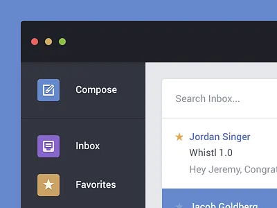 Bmail Open Drawer app bmail email mac valio con wip