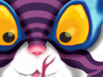 cheshire catdragon art digital illustration sketchbookpro