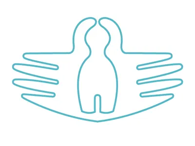 Donation charity hands kids logo