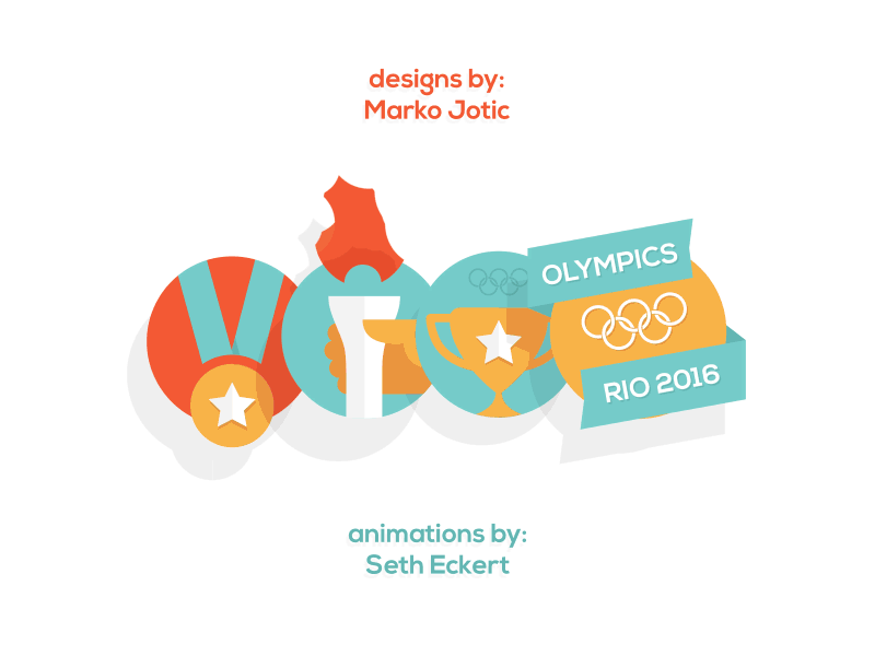 Olympics Full {gif} 2d after effects animation motion graphics olympics