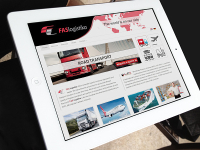 Fas Logistika Website air bootstrap cars logistics maritime multilingual plane road transport trucks web website