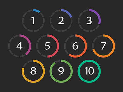 Rating System app app rating blue circle design green illustration ios mobile mobile ui orange purple rating rating system rebound red ui ux yellow