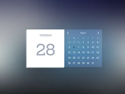 Calendar UI calendar design interactive interface ui widget