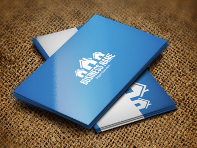 Clean Real Estate Business Card branding business card clean colors minimal new template visiting card