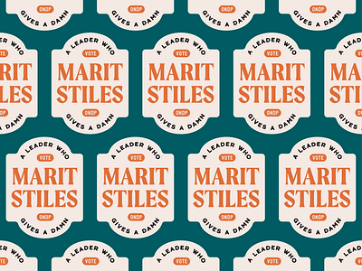 Ontario NDP Graphics for Stickers badge brand design brand identity branding canada canadian politics design graphic design illustration logo marit stiles ndp ontario political branding political design political graphic design politics progressive politics sticker typography