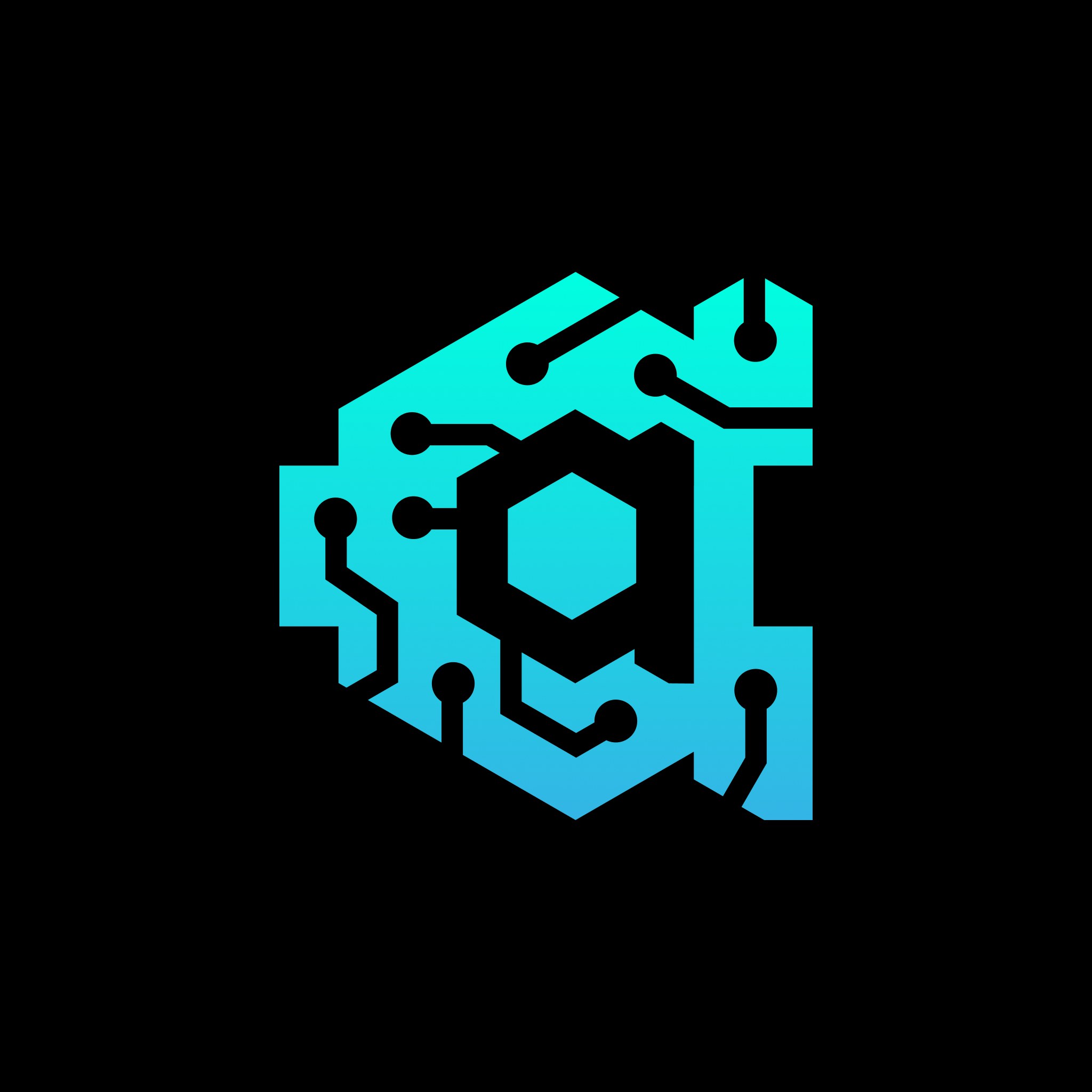 augmented.alex logo branding circuitry gradient graphic design logo