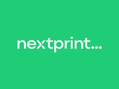 Nextprint branding concept design graphic design logo prepress print production typography ui vector webdesign