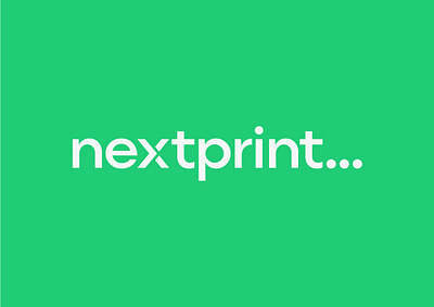 Nextprint branding concept design graphic design logo prepress print production typography ui vector webdesign