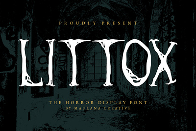 Littox Horror Display Font animation branding design font fonts graphic design illustration logo nostalgic