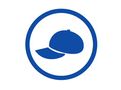 Hat Icon #2 blue hat icon