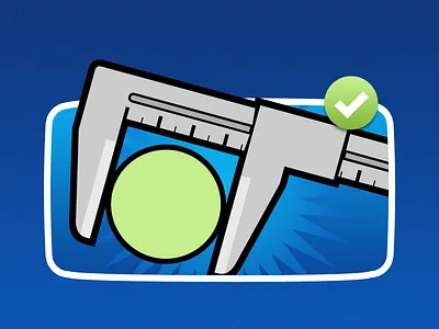 Shape branding calipers graphic design icons illustration interface shape ui web