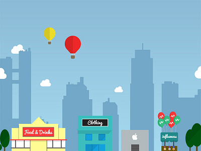 Gramtag City app appstore city gramtag icon illustration influence iphone medal square star