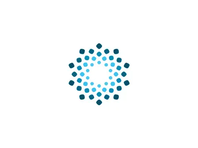 Spiral circle concept dots icon pattern phyllotaxis spiral