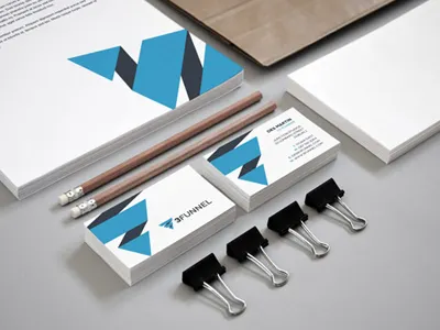 3Funnel Stationary brand identity branding stationary