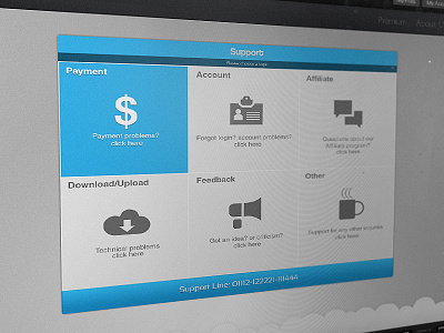 OTEUpload Support page background blue buttons clean cloud colorful custom dashboard design download facebook file footer graphic design host login logo menu metro mockup redesign tiles ui