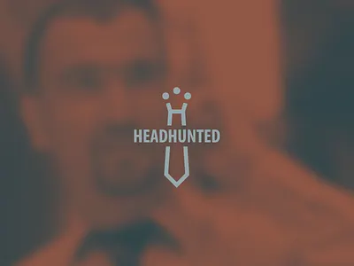 HEADHUNTED h headhunted headhunting logo man necktie people