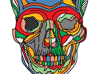 Skull abstract anatomy cartoon comic graphic illustration illustrator pattern person portrait skeleton skull vector