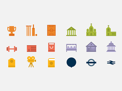 London map icons clean flat icon icons iconset illustration london map vector