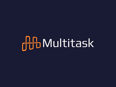 Multitask — Logo Design branding connections design icon infinity line lines logo logotype m mark multitask sign