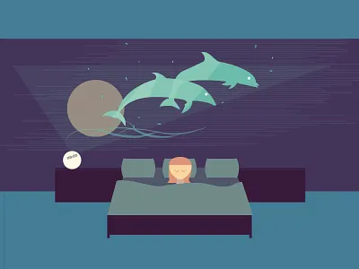 Zoe bed bedroom dolphin dream future high tech little girl technology