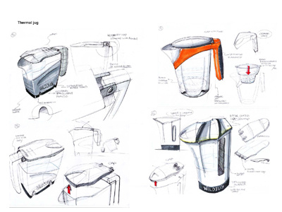 Jug Sketch concept exploration id sketch