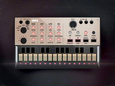 Korg Volca Keys Vector electronic music illustrator korg korg volca keys music photoshop synthesizer vector