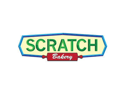 Scratch Logo bakery bread industrial logo neon sign