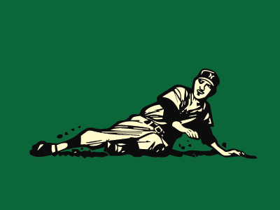 Safe! baseball illustration retro stirrups vintage