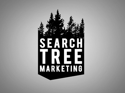 Search Tree Marketing logo bw logo marketing tree trees