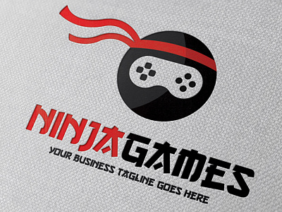 Ninja Games Logo agent asia blade branding cartoon logo design character child logo template creative danger eyes logo mark game community game developer gamer gaming hero identity illustrative logo indie game studio japan kid logotype mascot media ninja premium logo samurai security shuriken spy sword vector eps logo