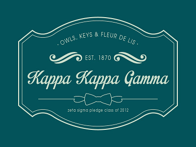 Kappa Kappa Gamma stamp clean kappa kkg sorority stamp