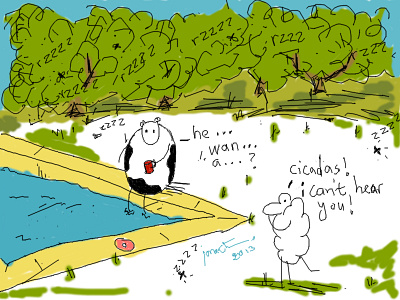 Cicadas! cowandsheep drawing illustration requests sketchbook webcomic