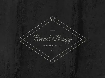Bread & Buzz advertising branding hand lettering logo marketing