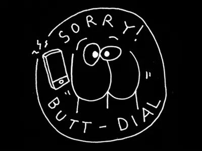 Butt Dial branding butt dial phone