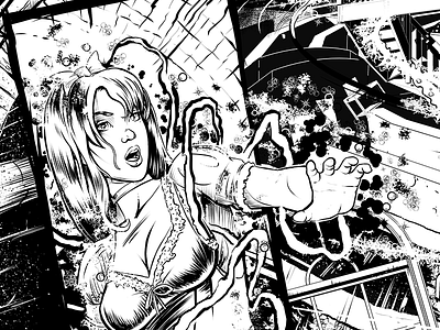 Alice Story Art alice comic dark illustration ink manga manga studio panel art sequential art wonderland