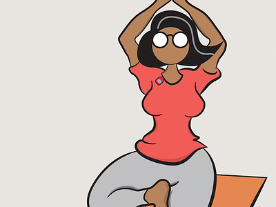 Yoga illustration yoga