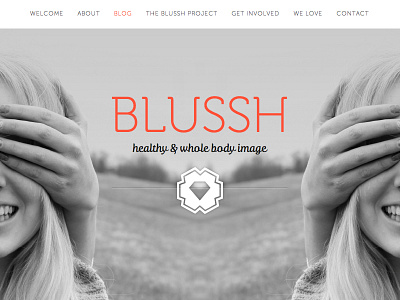 Blussh blog design branding development logo design squarespace web web design