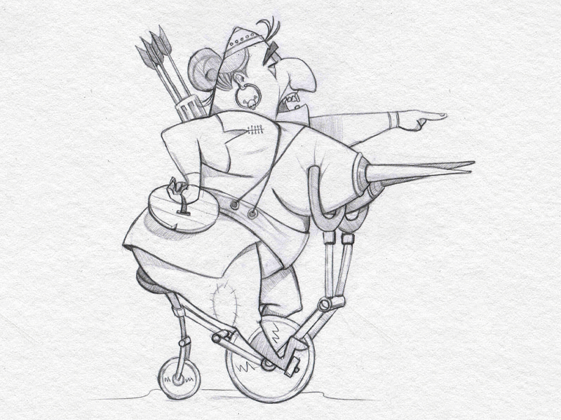 Viking3 ( Animation ) animation character gif hero pen pencil viking