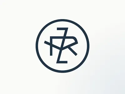 ZVR_2 circle frame logo mark monogram symbol