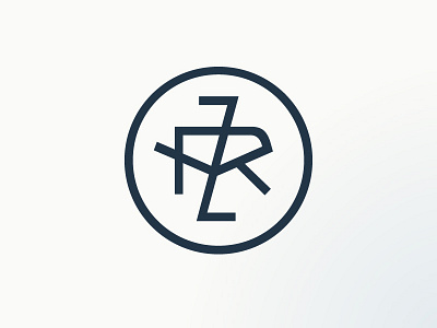 ZVR_2 circle frame logo mark monogram symbol