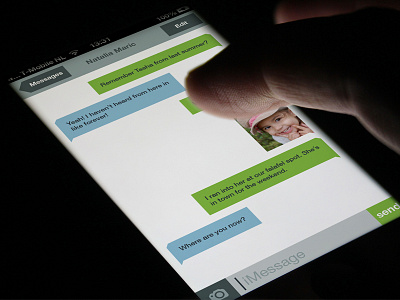 iOS 8 Message apple design interface ios iphone ui user interface