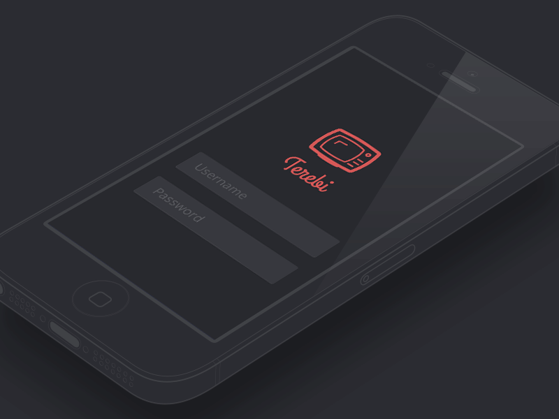 Terebi - iOS app animation app gif ios iphone iphone 5 mockup