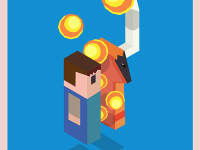 Poster Anima in progress game idea ipad poster research