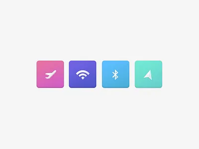 Icons for Settings almost flat bluetooth icons location plane settings wifi wireless