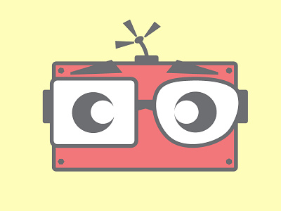 Bot geek glasses robot