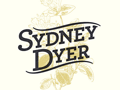 Sydney black cream flower identity illustration tattoo tattooer yellow