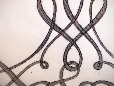 Amperos - in progress ampersand black and white decorative font hand done lettering typeface typeface design typography