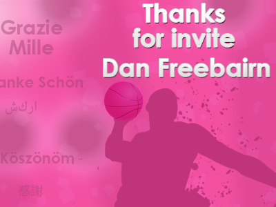 Thanks for invite